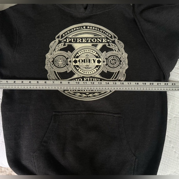 Obey Hoodie – Puretone Audio Fidelity Graphic Pullover – Size M - Picture 11 of 11